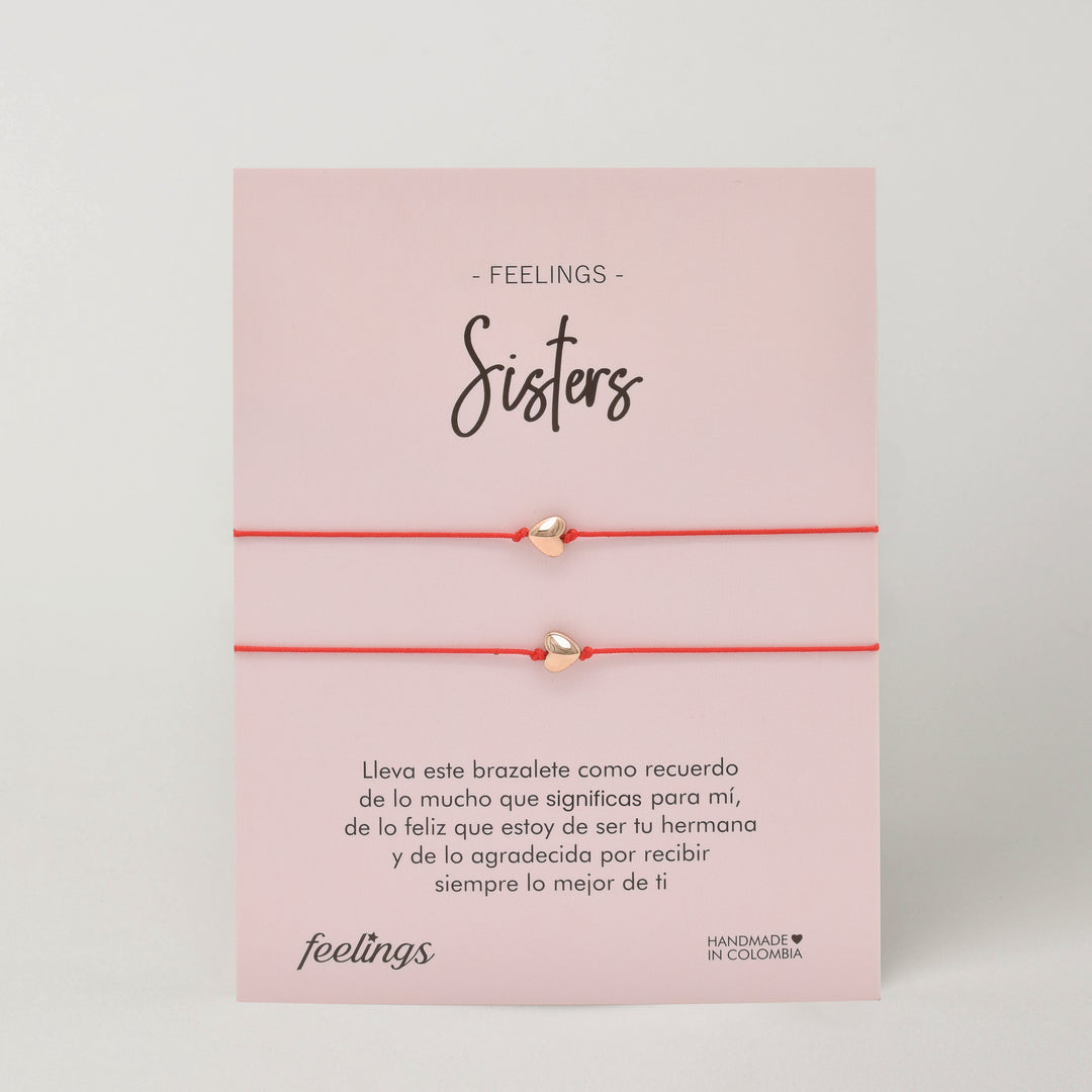 Pulseras Sisters (Corazones)